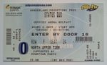STATUS QUO CONCERT TICKET STUB BELFAST ODYSSEY ARENA 24th OCTOBER 2006