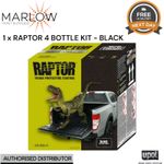 UPOL Raptor Tough Bed Liner Coating Kit 3.8L Black + Hardener, 12m² Coverage