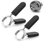 2x 1" Spring Clamp Collars for Weight Bar Dumbbells Gym Fitness Clips Locks 25mm
