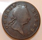 1775 English Token 1/2 Penny - George Rules - North Wales-  lot 126