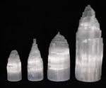 Selenite Crystal Lamp 15–30cm | Natural Healing Light from Morocco | Free Cable