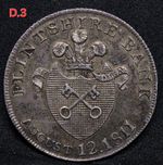 1811 silver shilling token, Wales-FLINTSHIRE, Holywell. aUNC