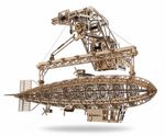 Zeppelin Airship Laser Cut Wooden - Steampunk Air Ship -  3D Model/Puzzle Kit