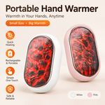 Rechargeable Hand Warmer USB Electric Pocket Portable Power Bank White Pink UK