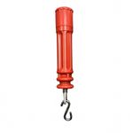 Swimming Pool Lane Line Tightener Cylindrical Metal Hook Tensioner Red