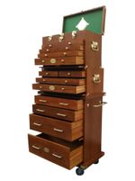103 US Pro Tools Wooden Tool Box Chest Wood Cabinet Engineer 