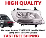 Driver Right Side O/S Headlight Head Lamp for 19-26 Mercedes Sprinter W907 W910