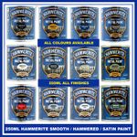 Hammerite 250ML Smooth / HAMMERED / SATIN Direct Rust Metal Paint - ALL COLOURS