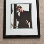Genuine Framed And Signed George Michael Picture