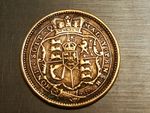 1816 George III Shilling Brass Token - F/F+ - 19th Century