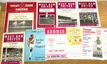 Football programmes - UK - WEST HAM UNITED - 1955 to 2006