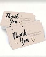 Thank You For Supporting My Small Business Cards  Pack Of 50 