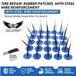 24Pcs 6mm Mushroom Tyre Plug Tubeless Puncture Repair Kit Car Motorcycle Truck