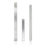 Scale Ruler & Set 6" & 12" Steel Aluminium Triangular Ruler Metric / Imperial 
