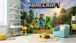 Vinyl Fleece PHOTO WALLPAPER - MINECRAFT - Video Games, Nursery - 75 Themes