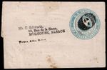 1885 2d Blue W.H.Smith & Son London Advertising Ring Pre Cancel Wrapper Alsace
