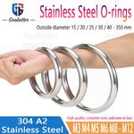 Large & Small Stainless Steel O-rings, Welded Buckles Webbing Leathercraft Ring