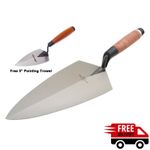 Marshalltown M1911L 11" Philadelphia Pattern Brick Trowel Leather Handle+Free 5"