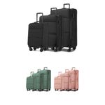 KSN2593 - 3 Piece Softshell Expandable Luggage Set 20/26/30 Inch, Lightweigh