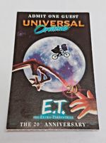 Universal Orlando Resort Florida Used Ticket Stub - 2002 The 20th Anniversary
