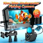 🐟Underwater Fishing Camera,Portable Fish Finder 4.3"LCD Display&5000mAh 10m/30m