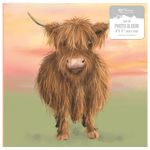 Highland Cow Design Photo Album Holds 200 Slip In 4 x 6" Family Photographs