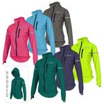 SIKMA Women’s Waterproof Cycling Rain Jacket High Visibility Hooded Rain Coat
