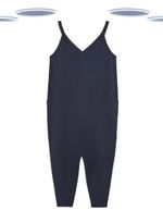 Ex White Stuff Women's Jumpsuit - Sleeveless Jersey Selena Navy