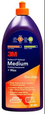 3M Perfect-It Gelcoat Compound & Wax - MEDIUM - 36106E - MOTORHOME, MARINE