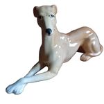 VINTAGE SYLVAC GREYHOUND WHIPPET LURCHER CERAMIC ORNAMENT FIGURINE 19CM X 10CM
