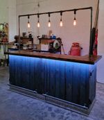 Portable Bar Mobile Bar Home Bar Gin Bar Cocktail Coffee Shop Rustic Industrial 