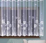 White Net Curtain Dandelion Ready to Hang window Panel Many Sizes HEMMED sides