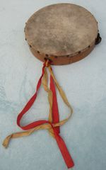 Antique / Vintage Wooden Tambourine - Collectable