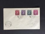 E ST LUCIA 1951 NEW CONSTITUTION SET FIRST DAY COVER TO LOCAL
