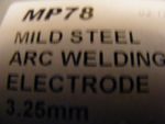 MAYPOLE 5 x ARC 3.25mm WELDING ELECTRODE RODS FOR MILD STEEL TYPE MP78