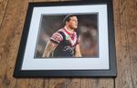 Sonny Bill Williams Signed Photo Framed Sydney Roosters NRL Rugby COA Autograph
