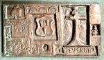 Antique Elizabethan Catholic 16th Century Tower of London Lead Plaque