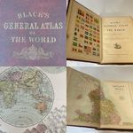 Black’s General Atlas Of The World, 1876, 56 Maps & Plates, Bartholomew, Folio
