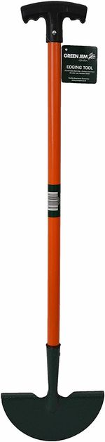 GREEN JEM CARBON STEEL GARDEN EDGING TOOL, CORROSION RESISTANT LAWN/GARDEN EDGER