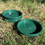 Plastic Hedgehog Food & Water Bowl Dish Set Feeding Hibernation Kit - Pack of 3
