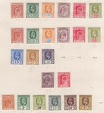 Ceylon 1902 Small KE7 f mint range between sg265-297 c£106+