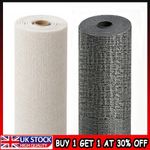 10M Thicken Self Adhesive Thermal Waterproof Wallpaper Beige Linen Wall Sticker