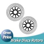 For Honda VFR400R NC30 1989-1992 VFR 400 R Pair Round Front Brake Discs Rotors