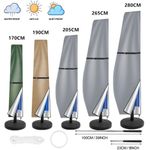 Parasol Banana Umbrella Cover Waterproof Cantilever Outdoor Garden Patio Shield