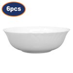 Luminarc Cadix 16cm Opal Glass White Salad Side Cereal Bowl Plate Server 6Pcs