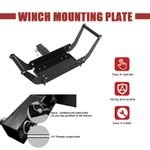 Mobile Winch Mount 2' Receiever Hitch Winch Mounting Plate 17;000lb