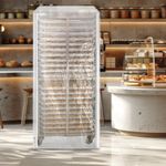 Sheet Pan Rack Cover,Clear with Zippers Waterproof Bun Pan Rack Cover,Bakery