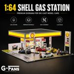 Diorama 1/64 Car Garage Model City Building Parking Lot Scene W/LED Lighting UK