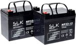 TWIN PACK 12v 12 17 24 33 36 40 50 55 75AH MOBILITY SCOOTER WHEELCHAIR BATTERIES