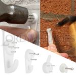 4 Sizes - Hard Wall Hooks Picture Frame Mirror Photo Canvas Easy Simple Hanging